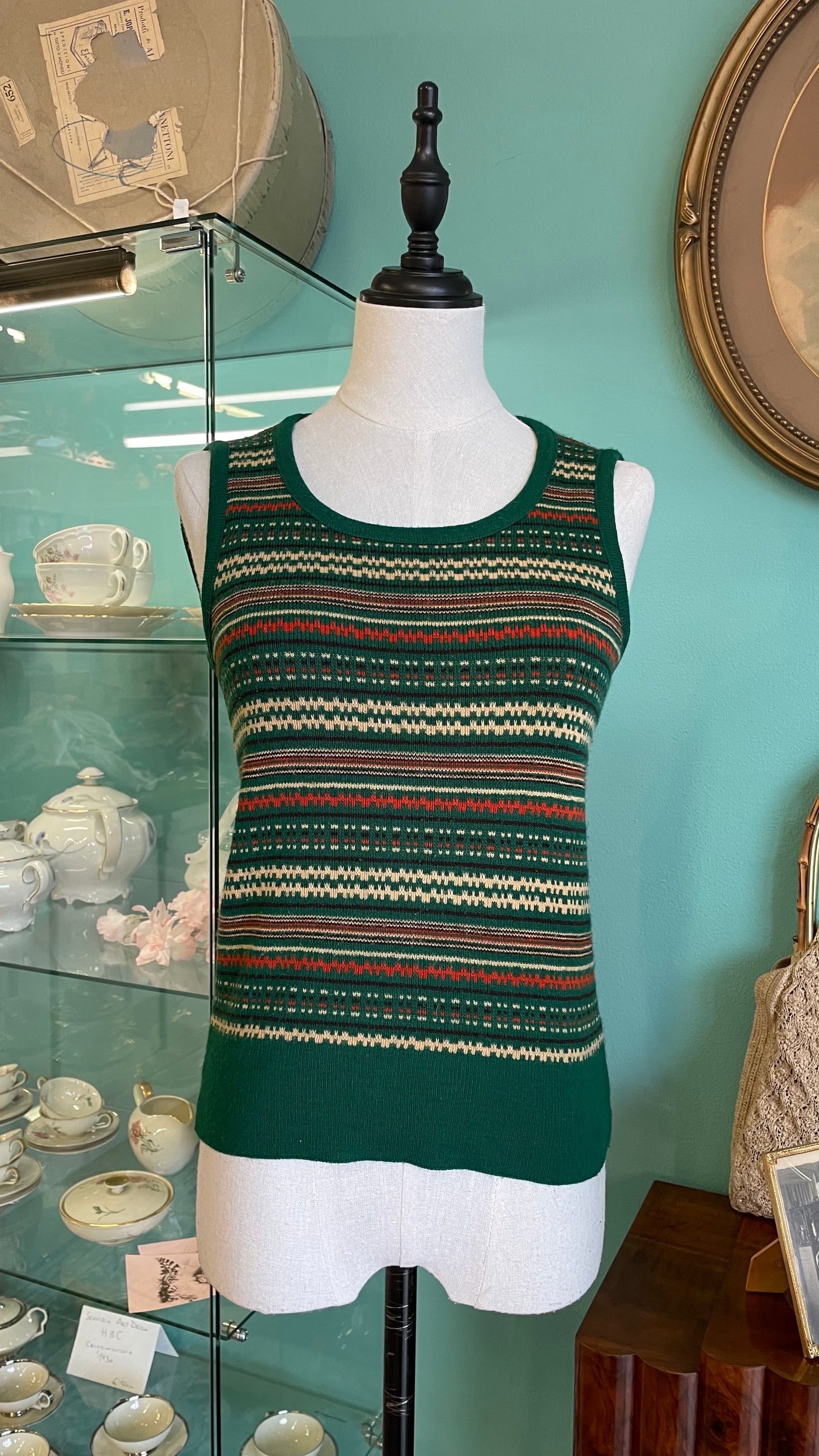Gilet anni 70 a maglia