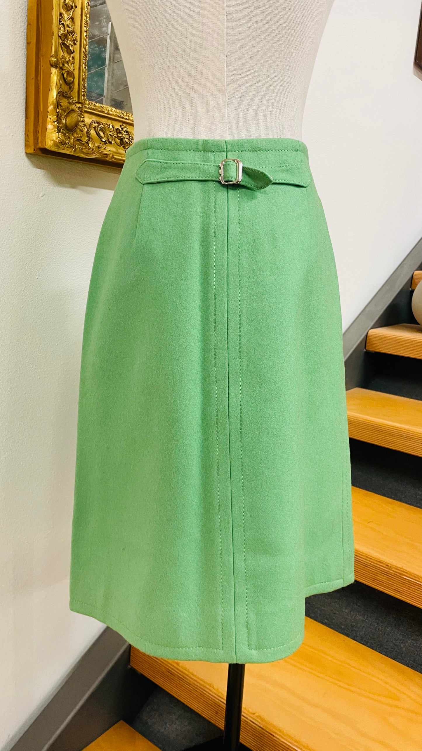 Gonna in panno verde tg.42/44 “Belfe”