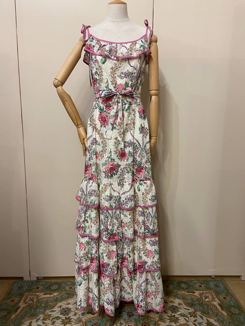 Abito floreale Lucie Linden - anni '70 originale - tg.40