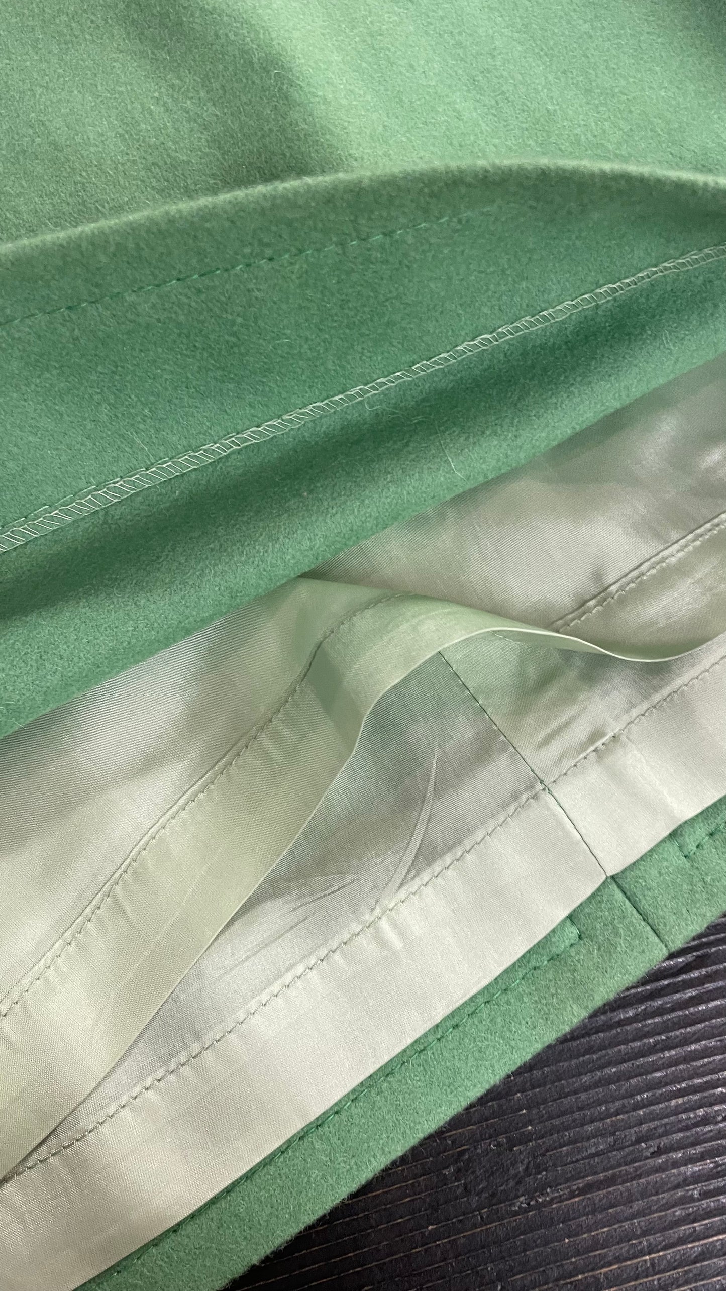 Gonna in panno verde tg.42/44 “Belfe”