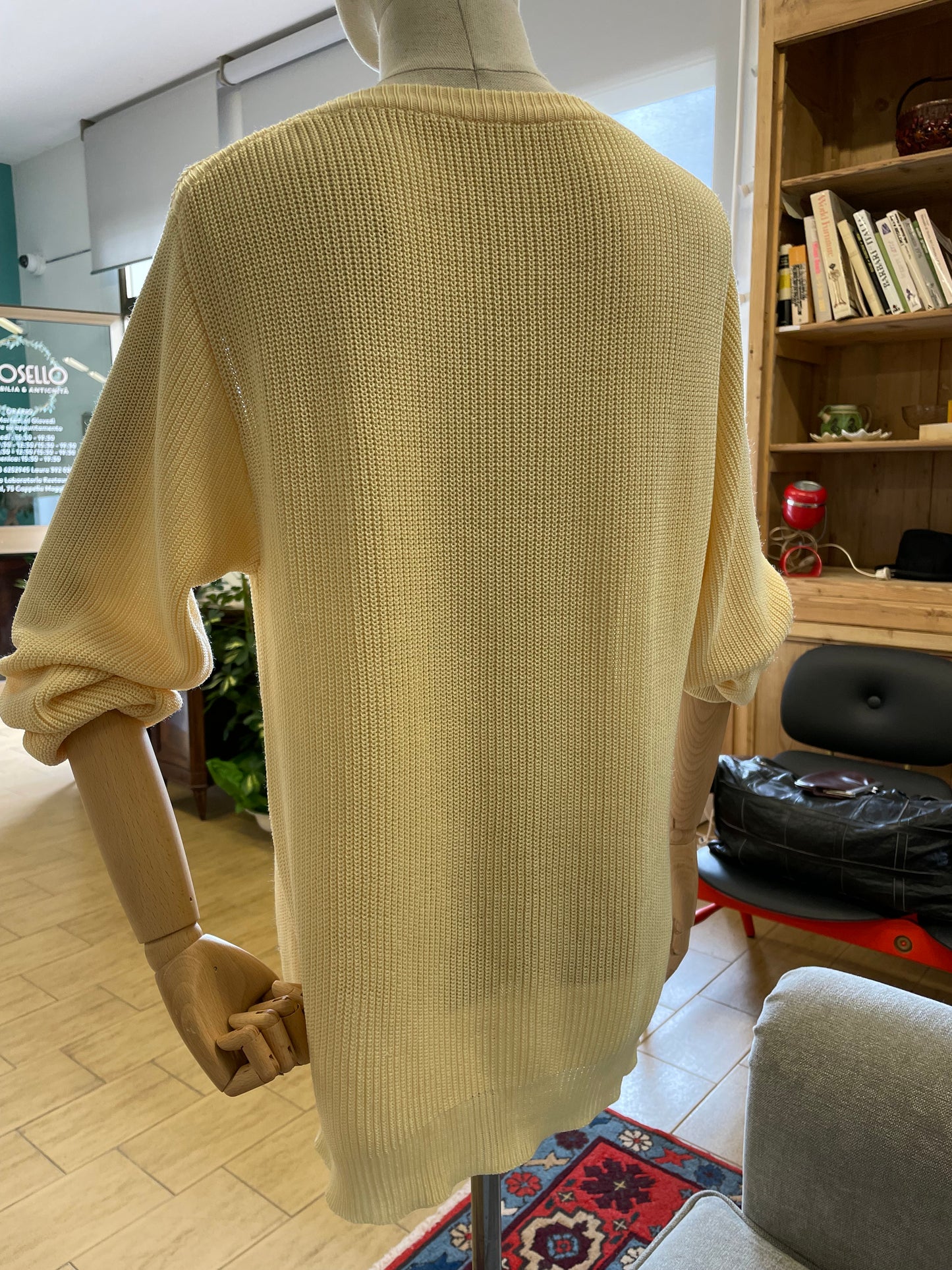 Maglioncino misto cotone giallo
