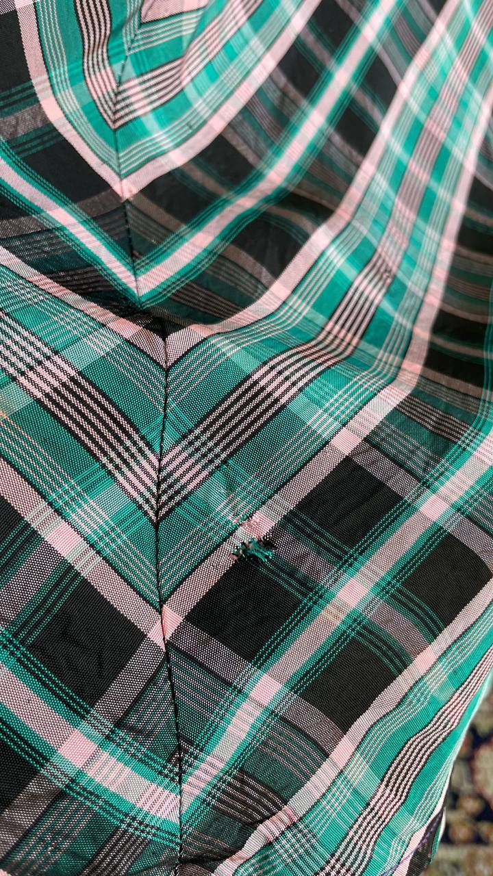 Abito in taffeta anni 40 sartoriale - housecoat 40s - tg.s