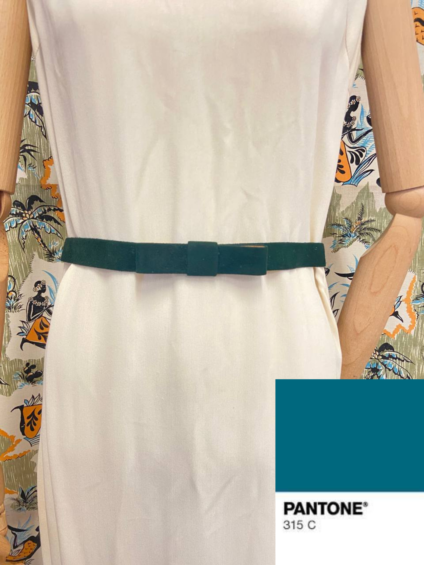 Cinture scamosciate con fiocco centrale - 50s/60s