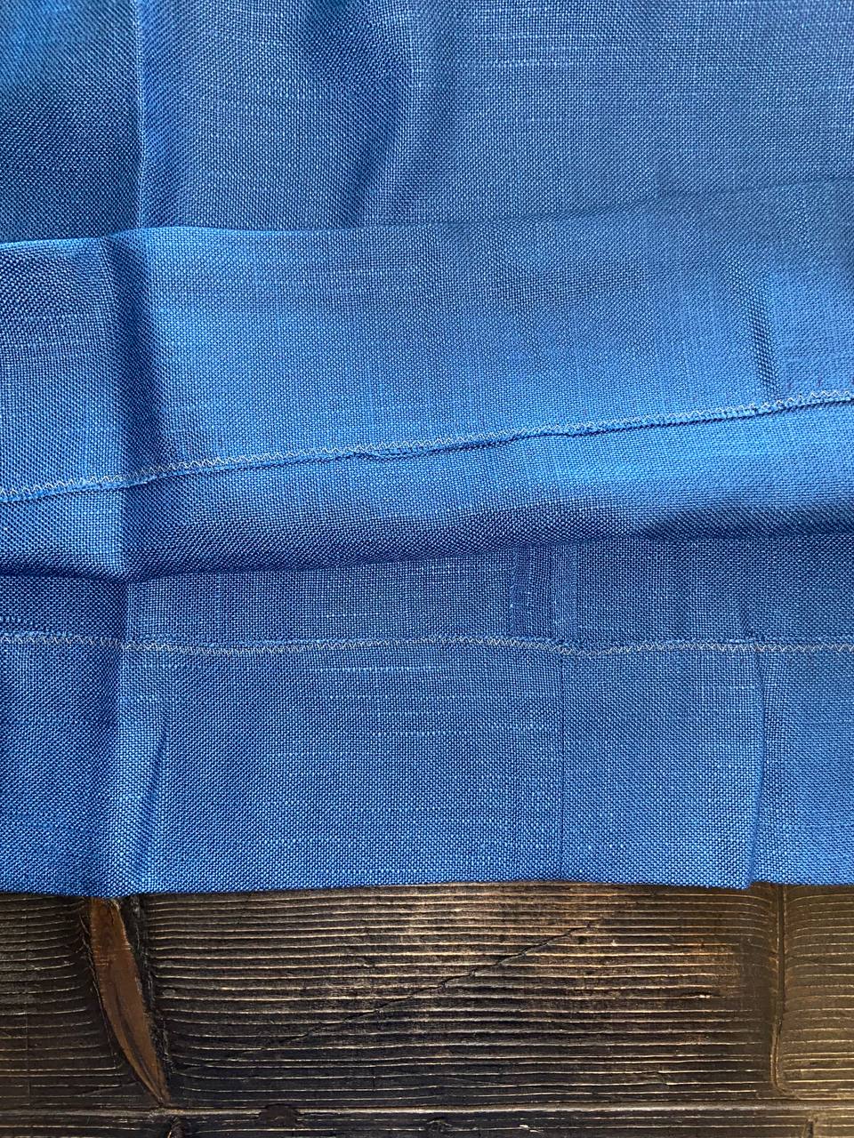 Abito sartoriale smanicato in lino - ricamato a mano - anni 60