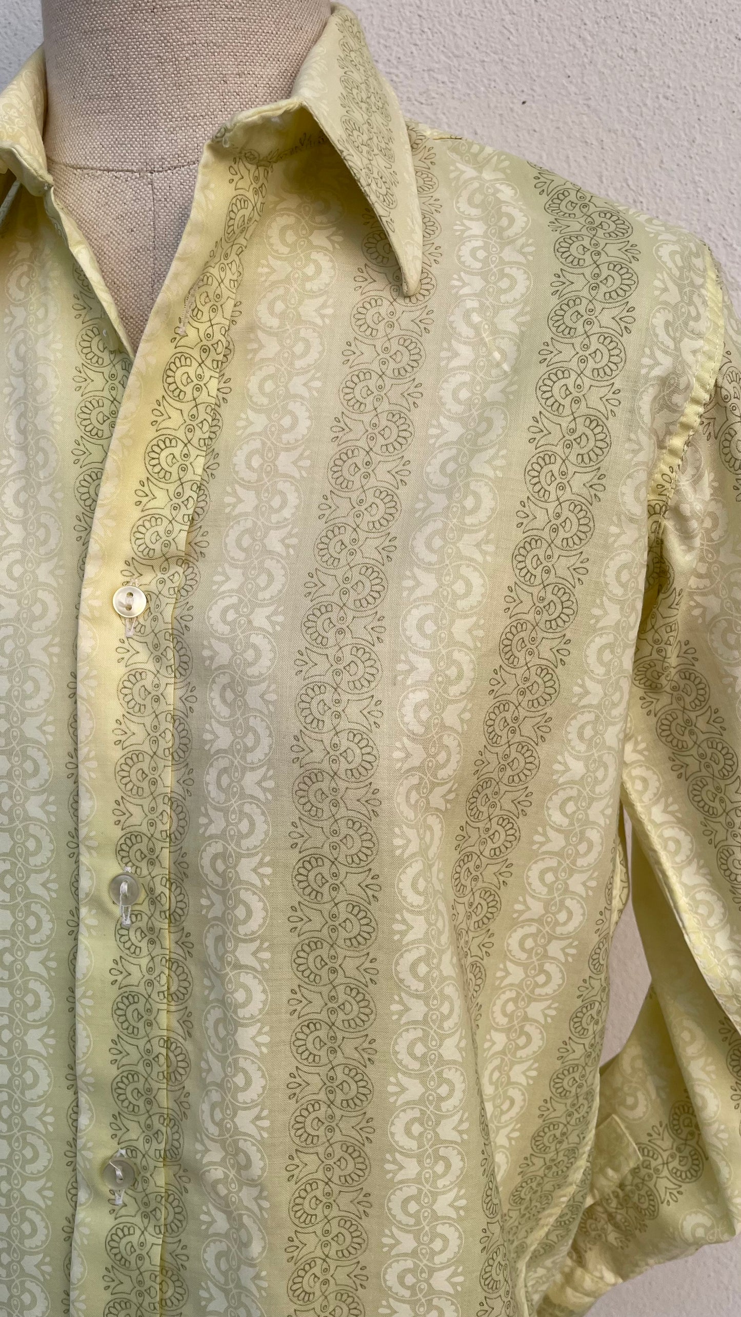 Camicia anni 70 stampa optical