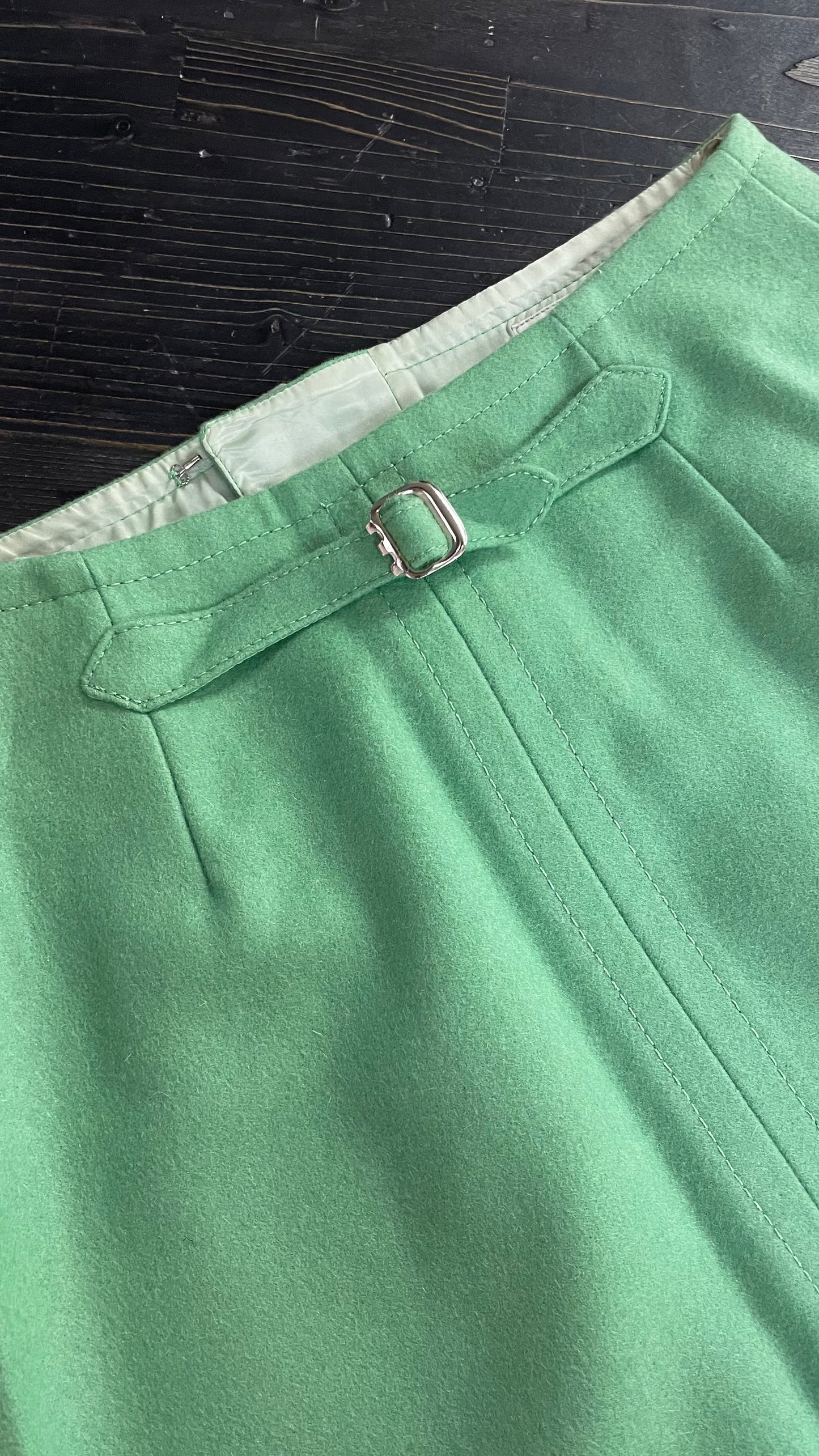 Gonna in panno verde tg.42/44 “Belfe”