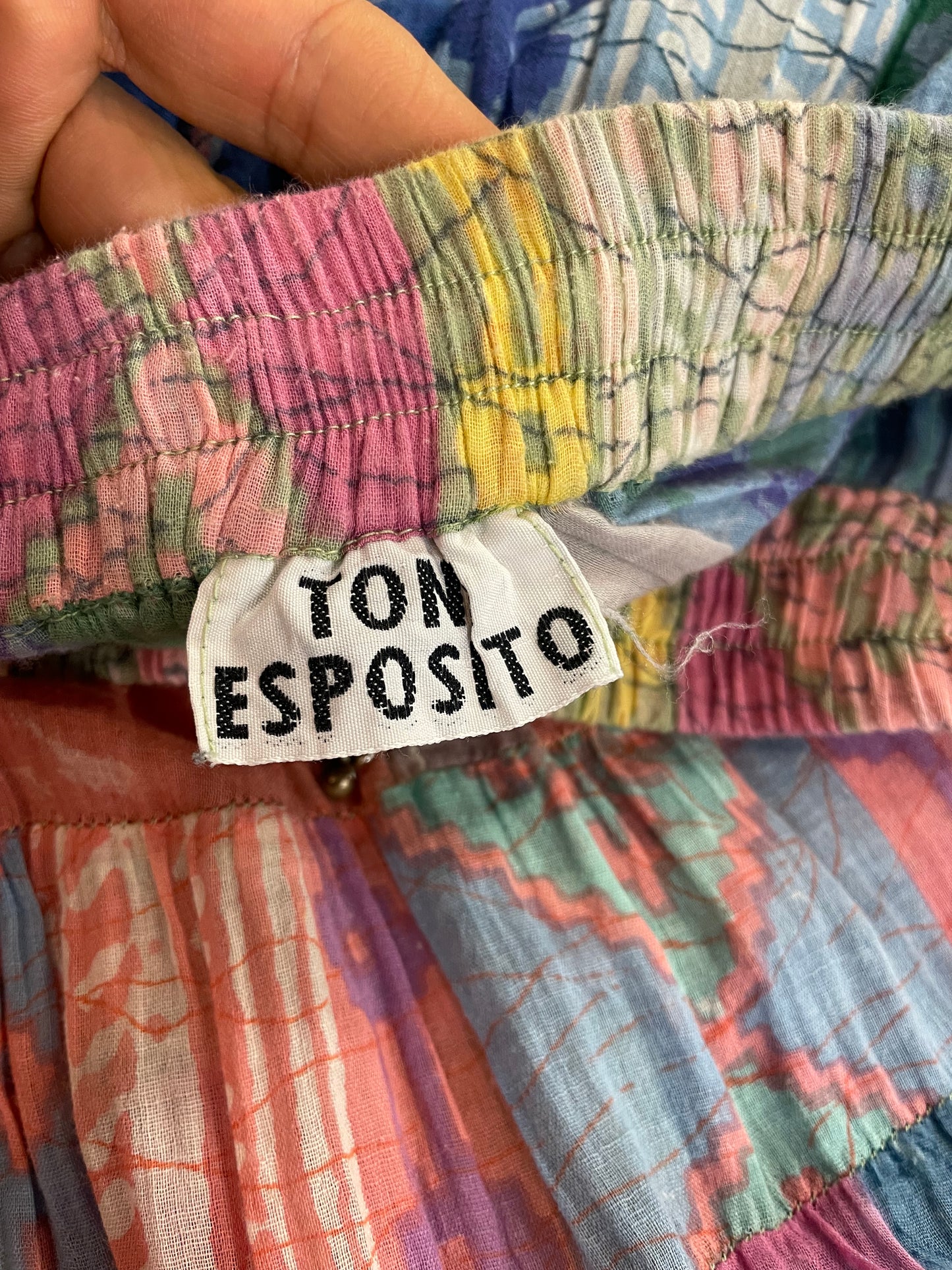Gonna in cotone multicolore “Tony Esposito”