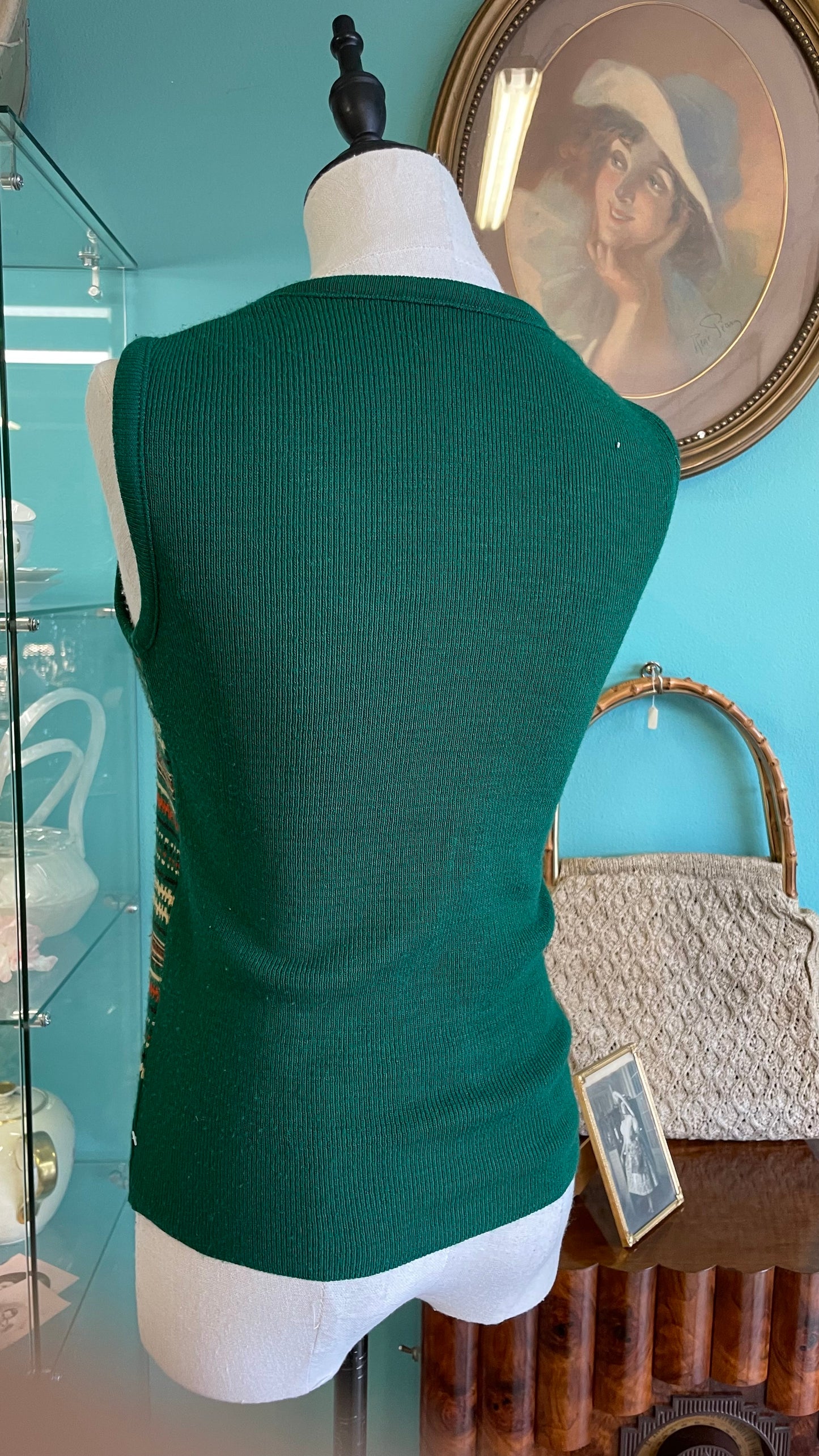 Gilet anni 70 a maglia