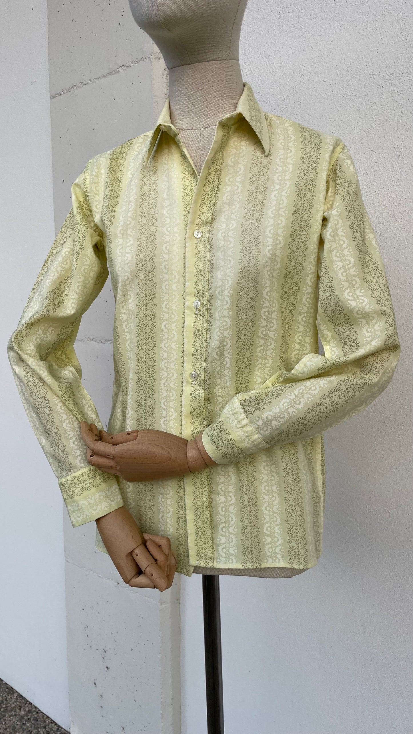 Camicia anni 70 stampa optical