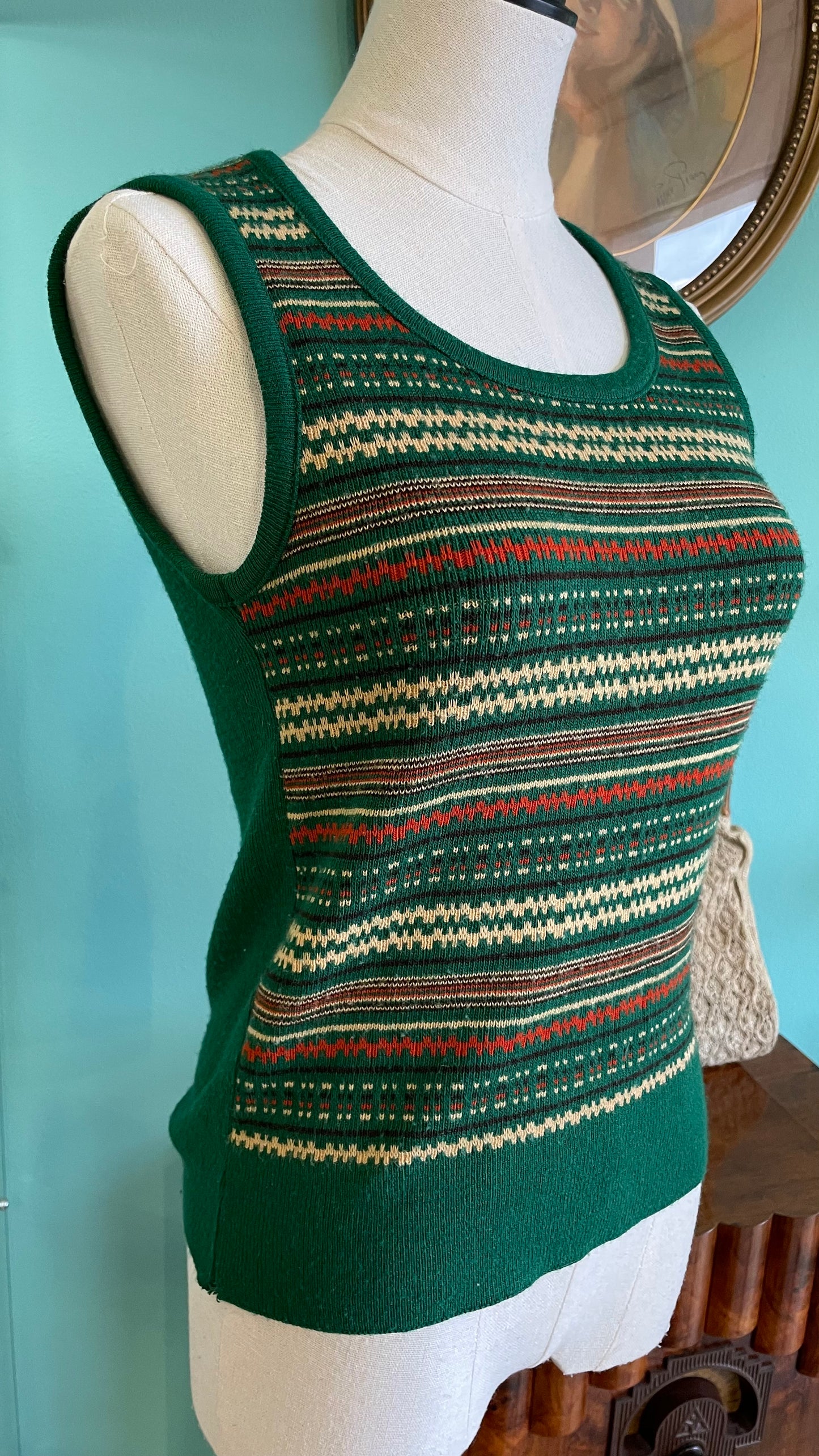 Gilet anni 70 a maglia