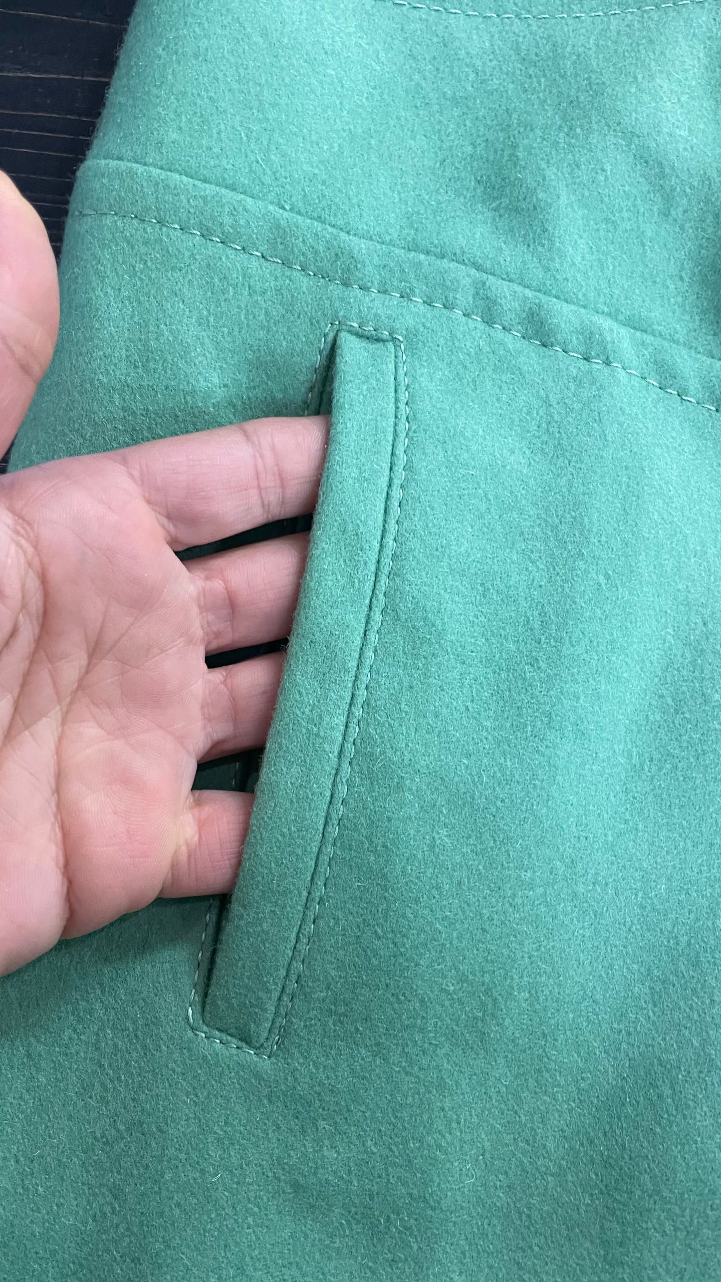 Gonna in panno verde tg.42/44 “Belfe”
