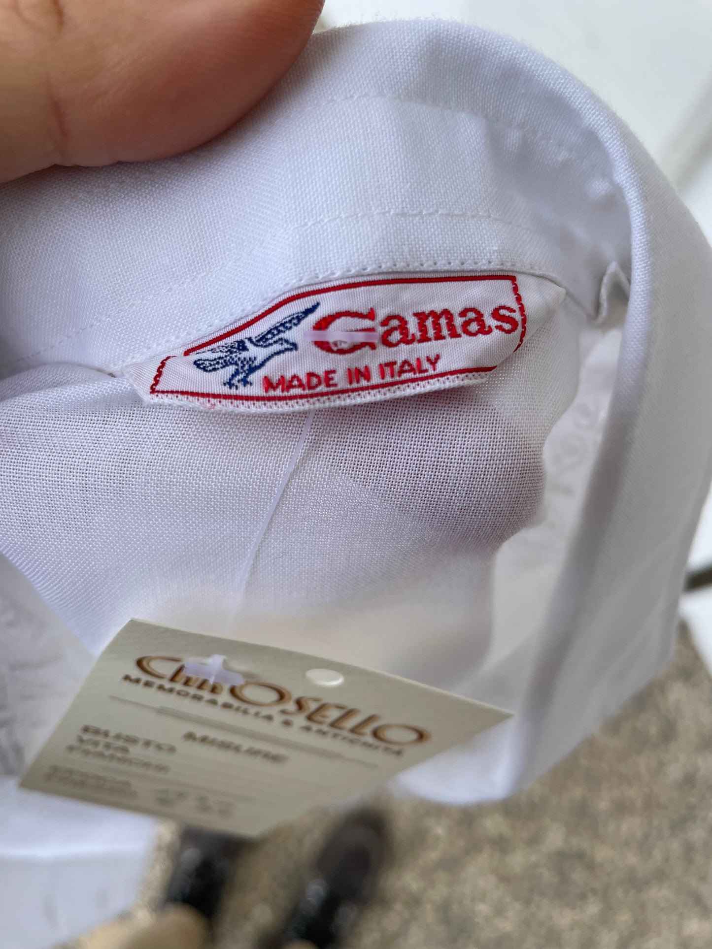 Camicia bianca fine anni 60