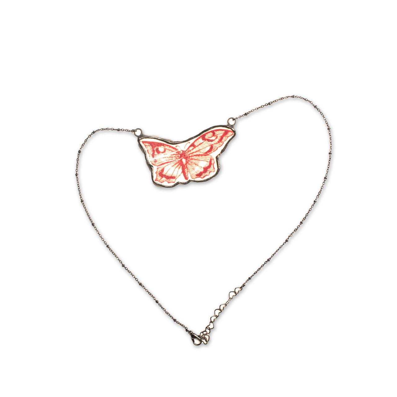 Collana con ciondolo farfalla grande