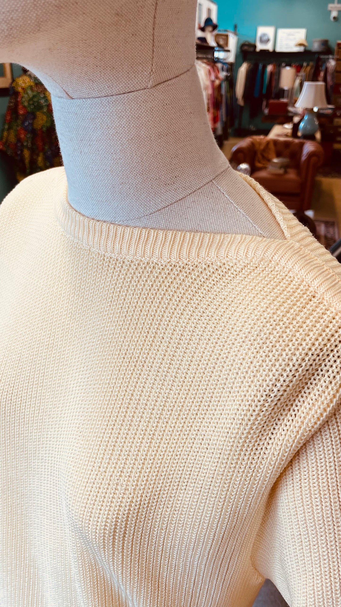 Maglioncino misto cotone giallo
