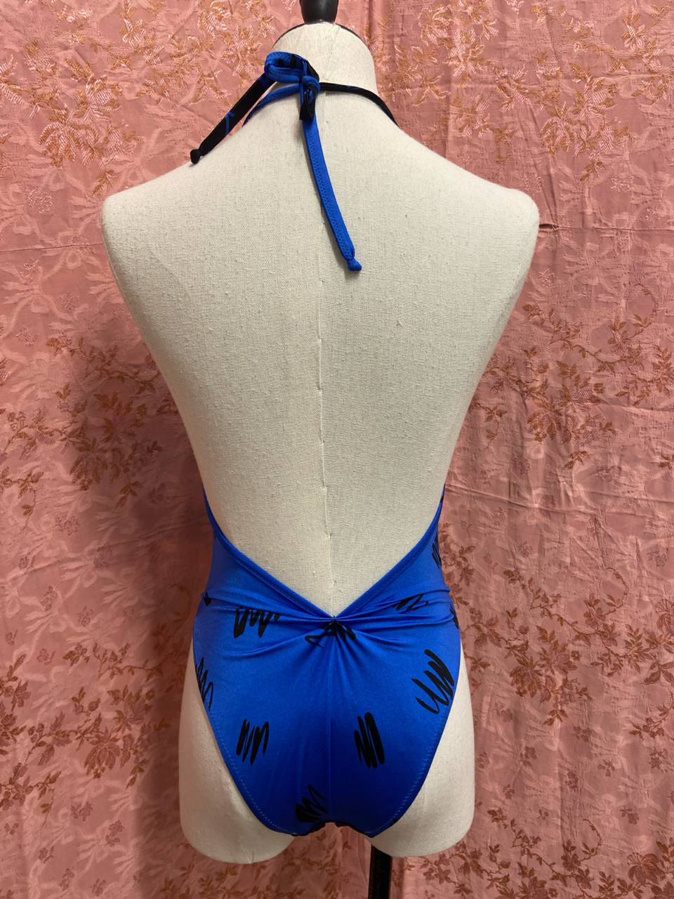 Costume intero Tamigi nero e blu, tg.42, deadstock