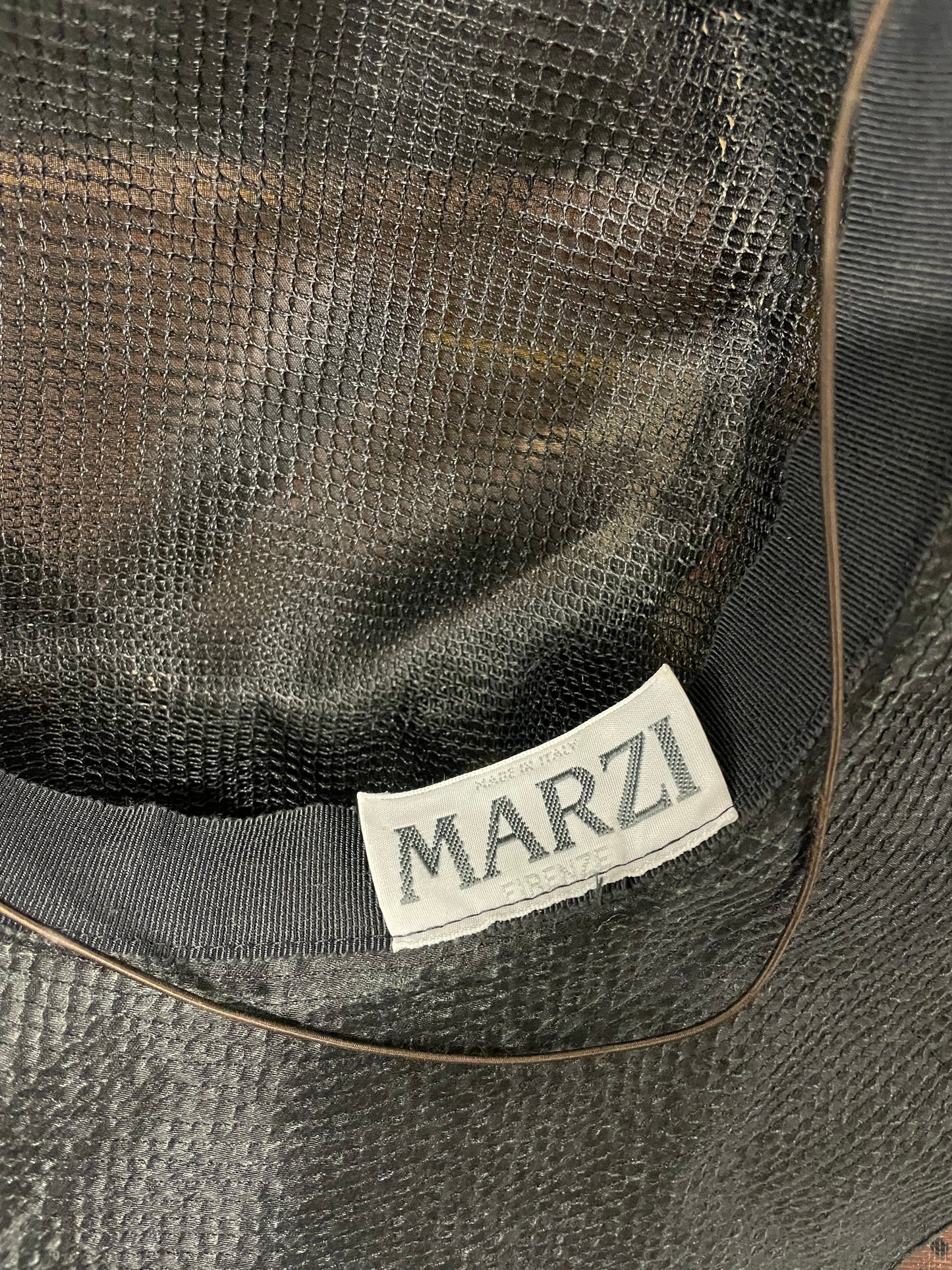 Cappello “Marzi” nero modello anni 50