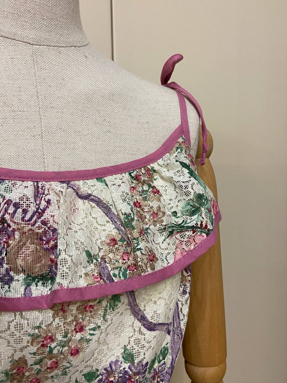 Abito floreale Lucie Linden - anni '70 originale - tg.40