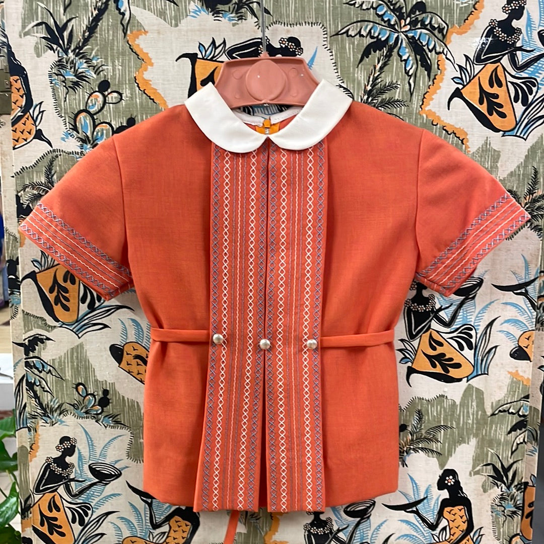 Camicetta/Blousa da bambina anni 60 - 3/4 anni