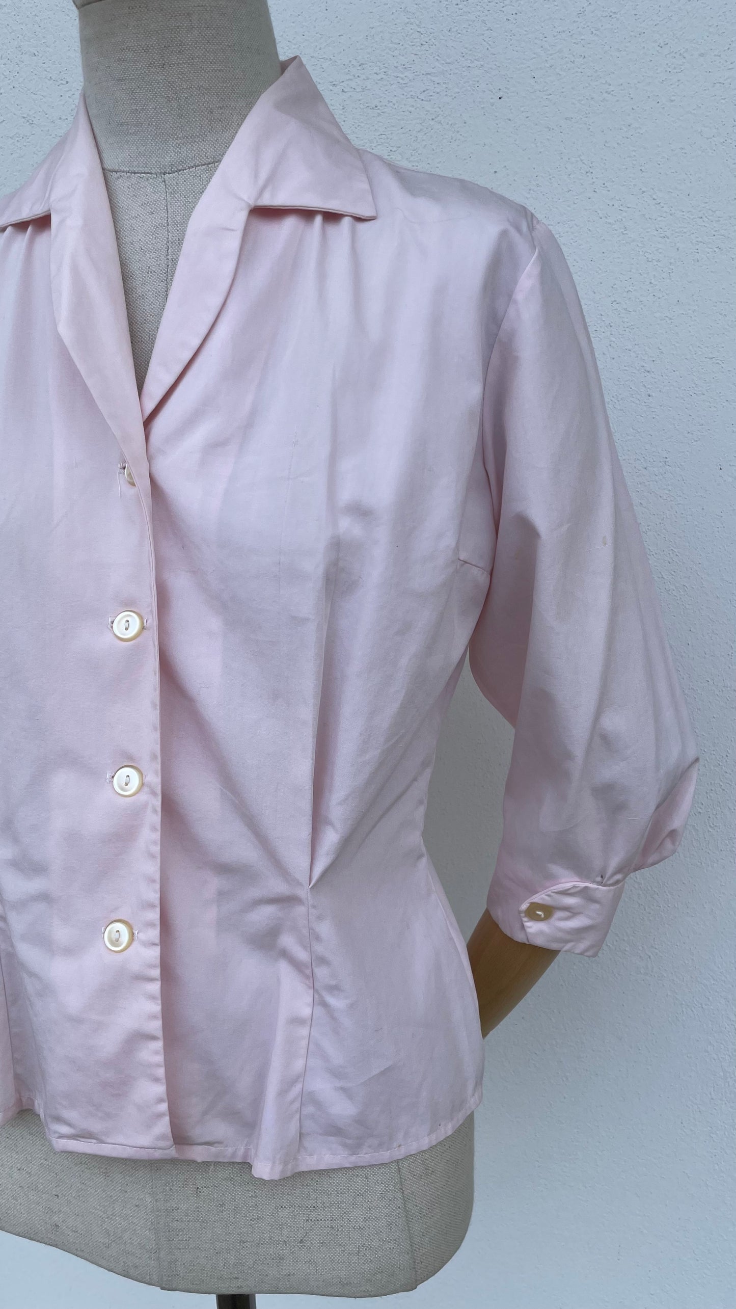 Camicetta fine anni 50/primi anni 60 rosa tenue
