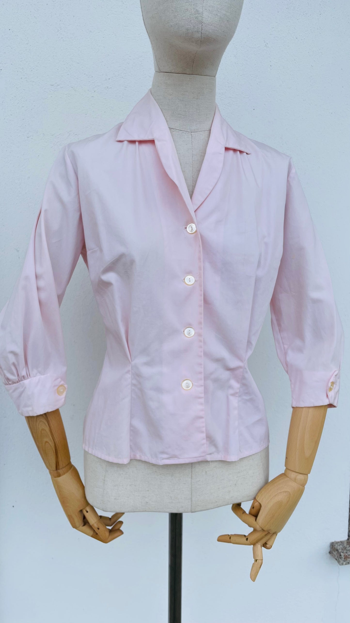 Camicetta fine anni 50/primi anni 60 rosa tenue