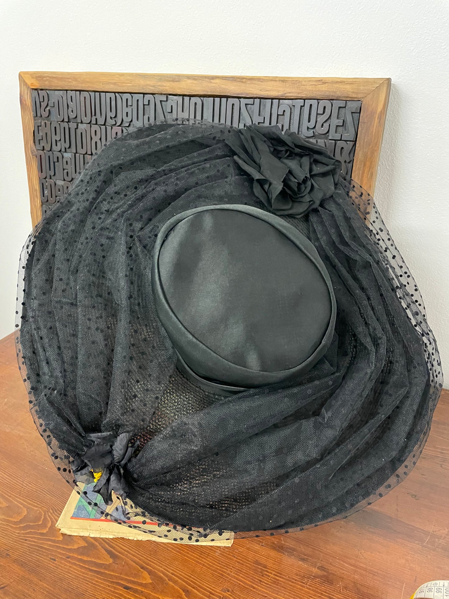 Cappello “Marzi” nero modello anni 50