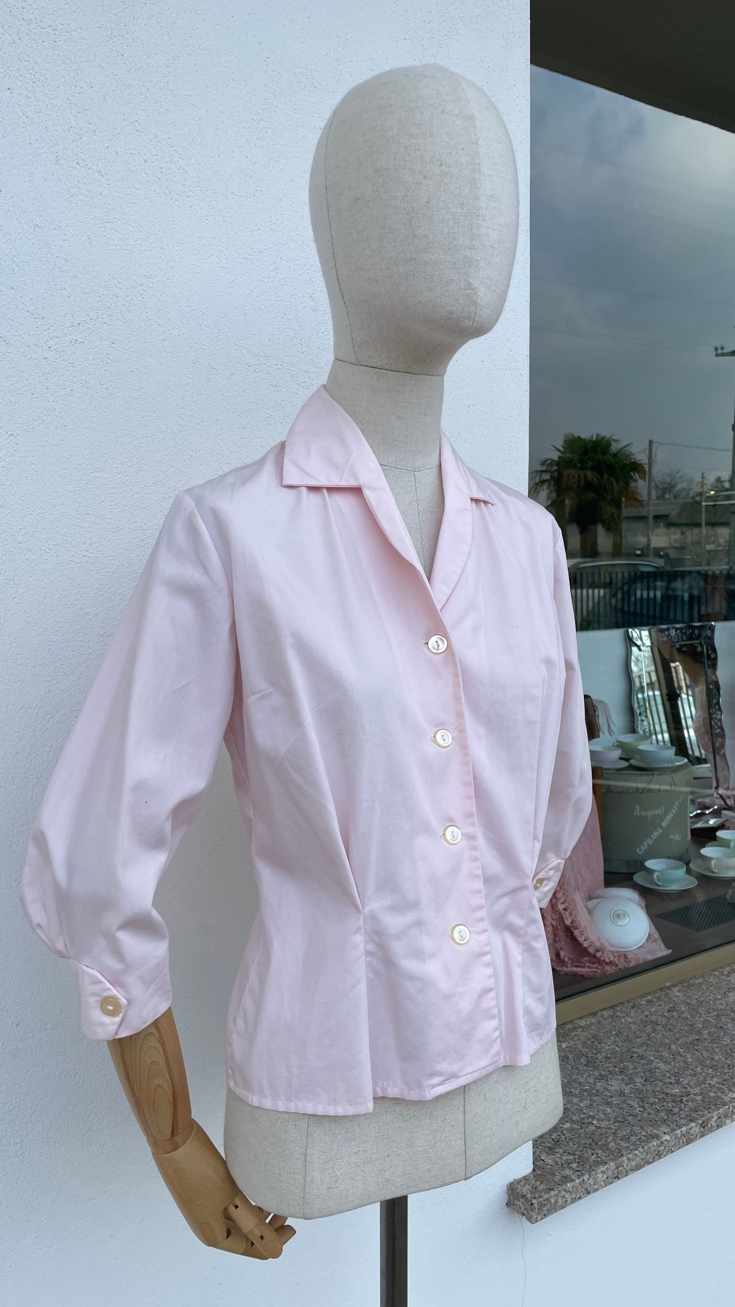 Camicetta fine anni 50/primi anni 60 rosa tenue