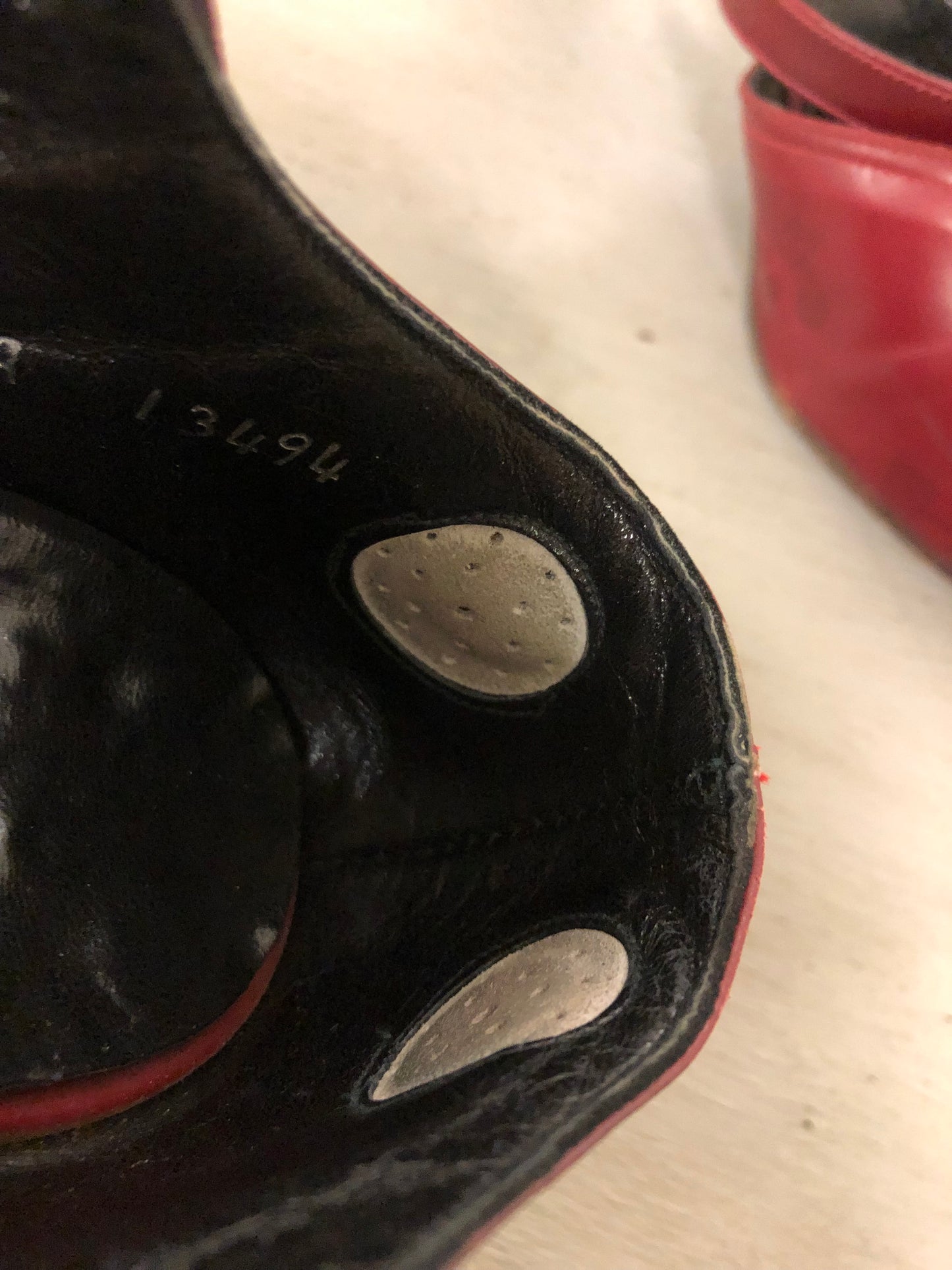 Scarpette Peep Toe americane marca "Paradise Shoes" 1940 nr. 37-38.