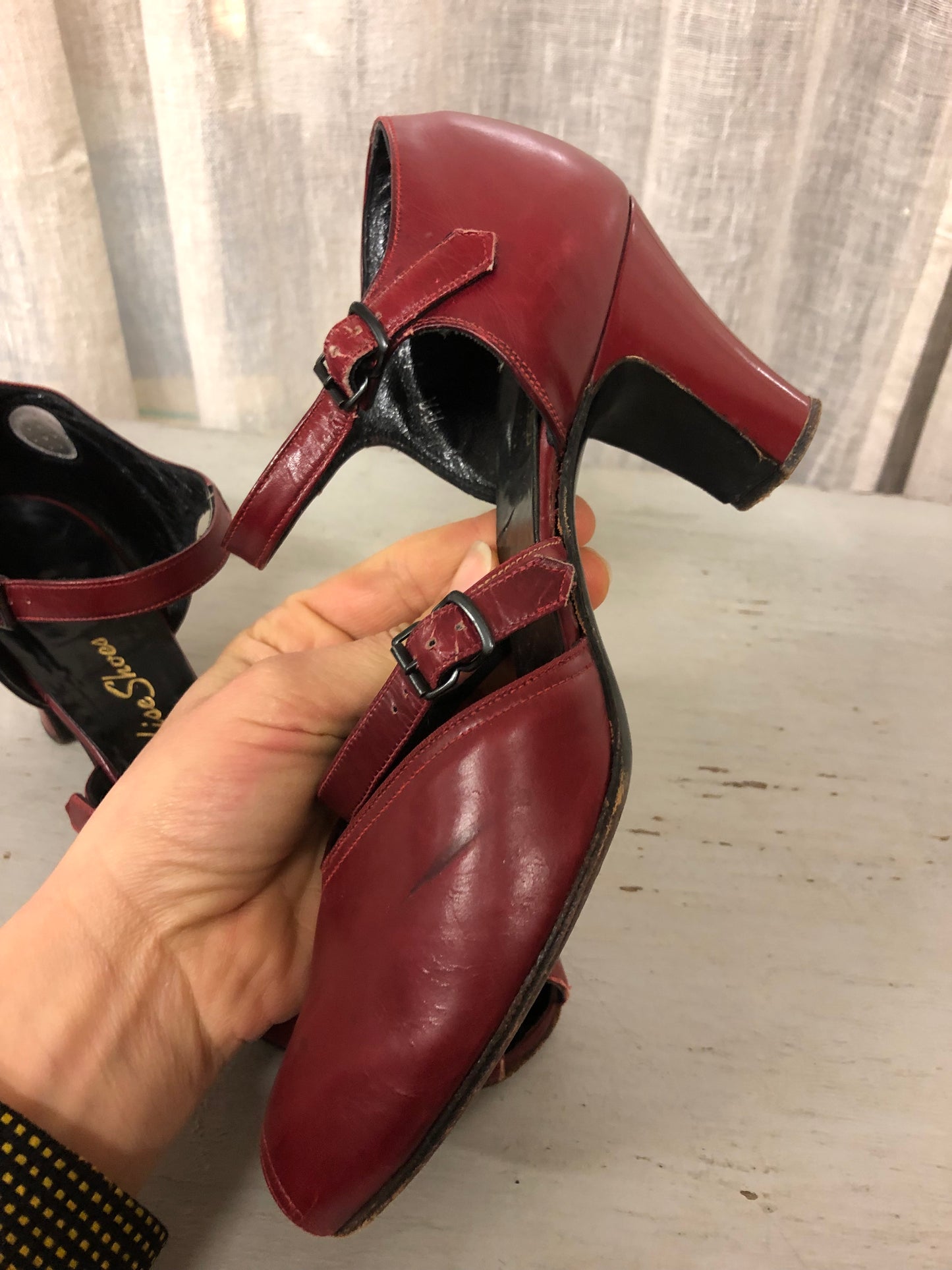 Scarpette Peep Toe americane marca "Paradise Shoes" 1940 nr. 37-38.