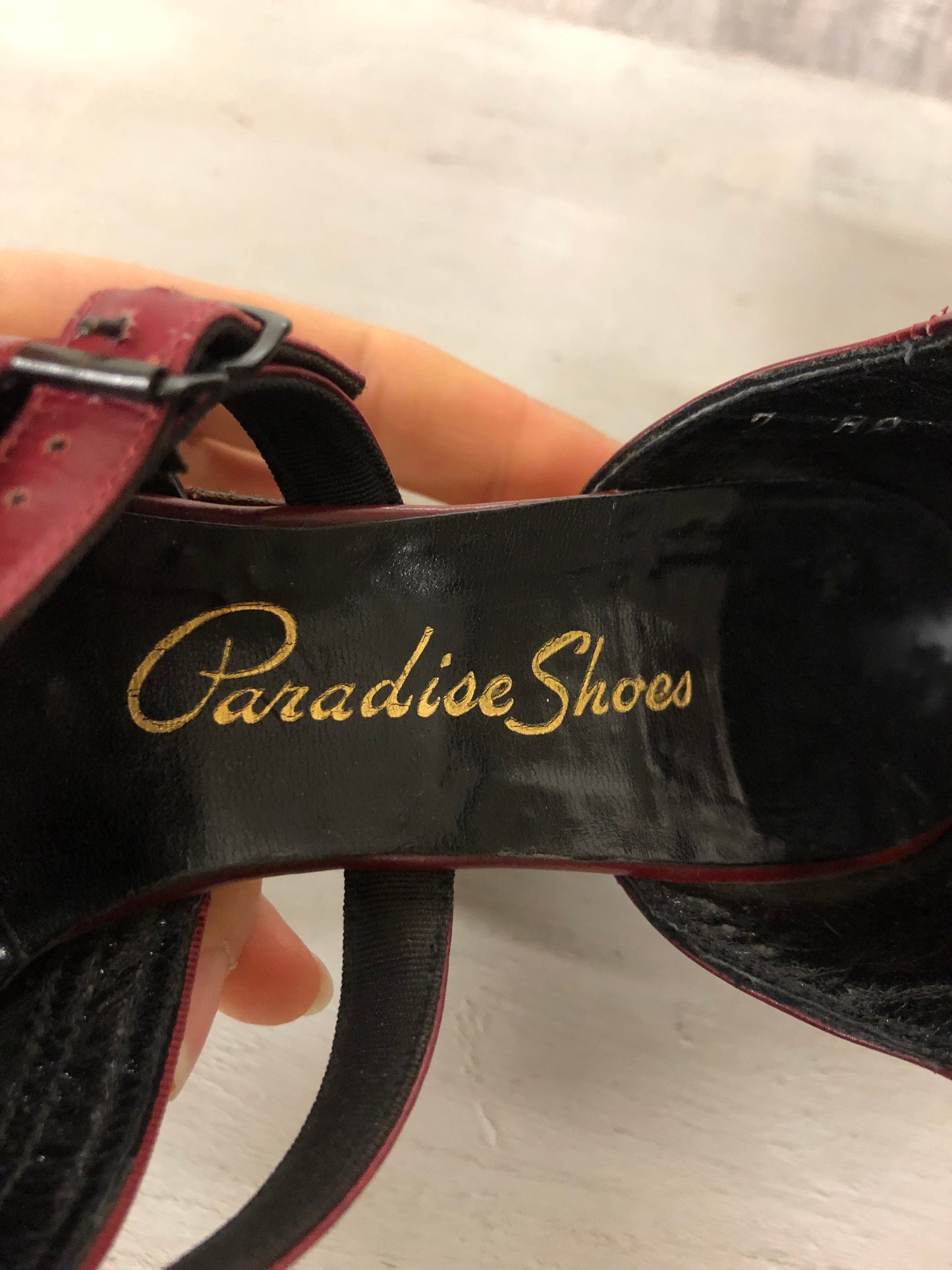 Scarpette Peep Toe americane marca "Paradise Shoes" 1940 nr. 37-38.
