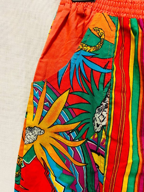 Pantalone 100% fCotone fantasia jungle - 80s