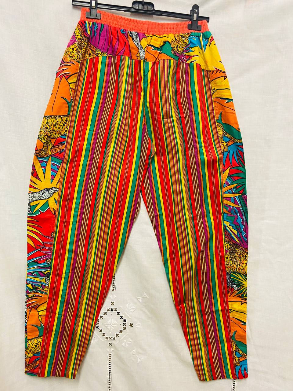 Pantalone 100% fCotone fantasia jungle - 80s