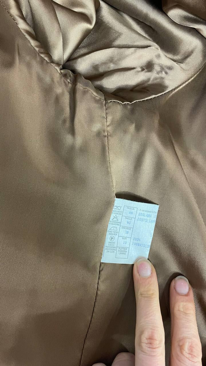 Cappottino anni 80 in lana col.cammello - tg.46