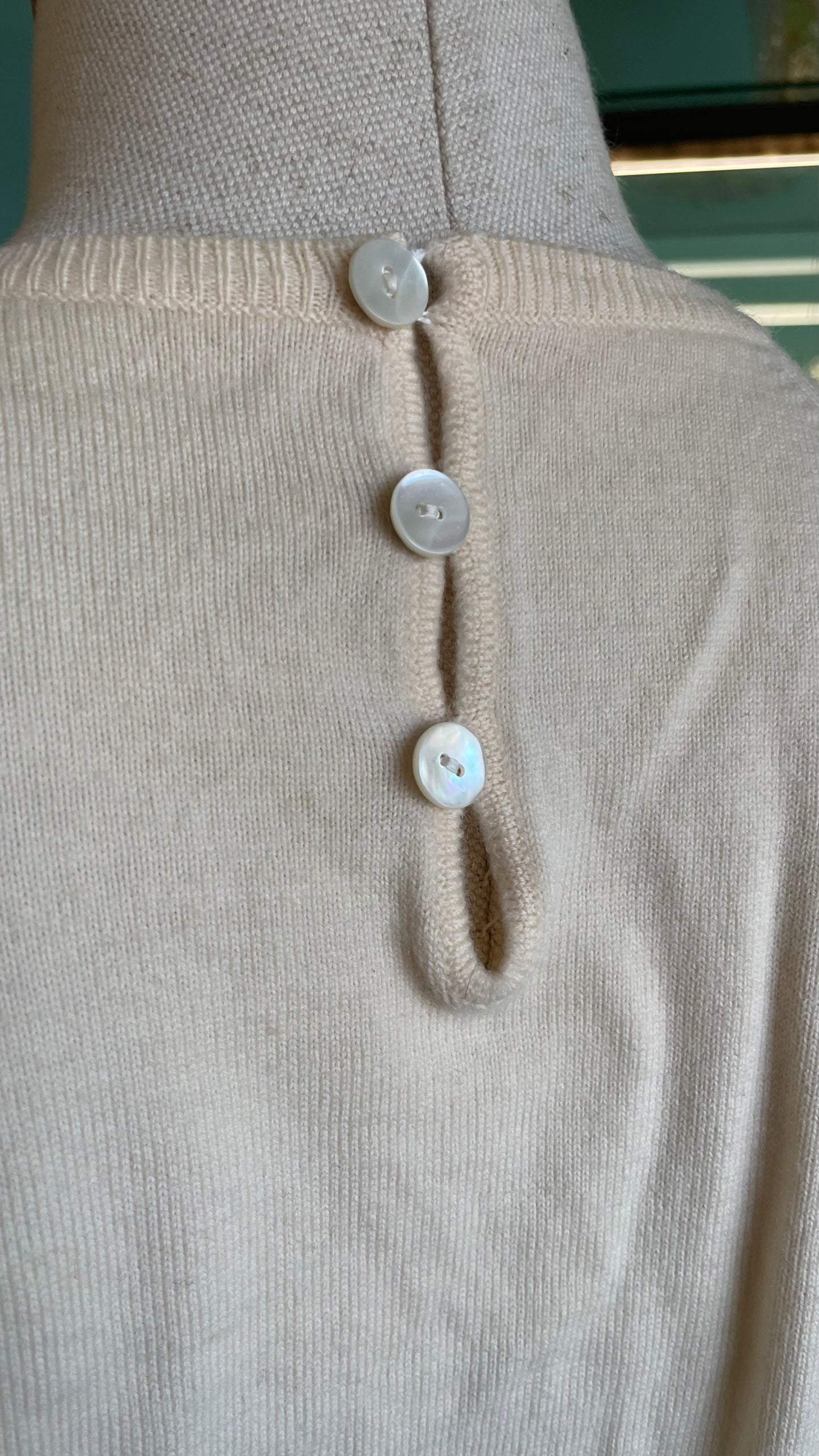 Maglioncino panna in lana anni 50