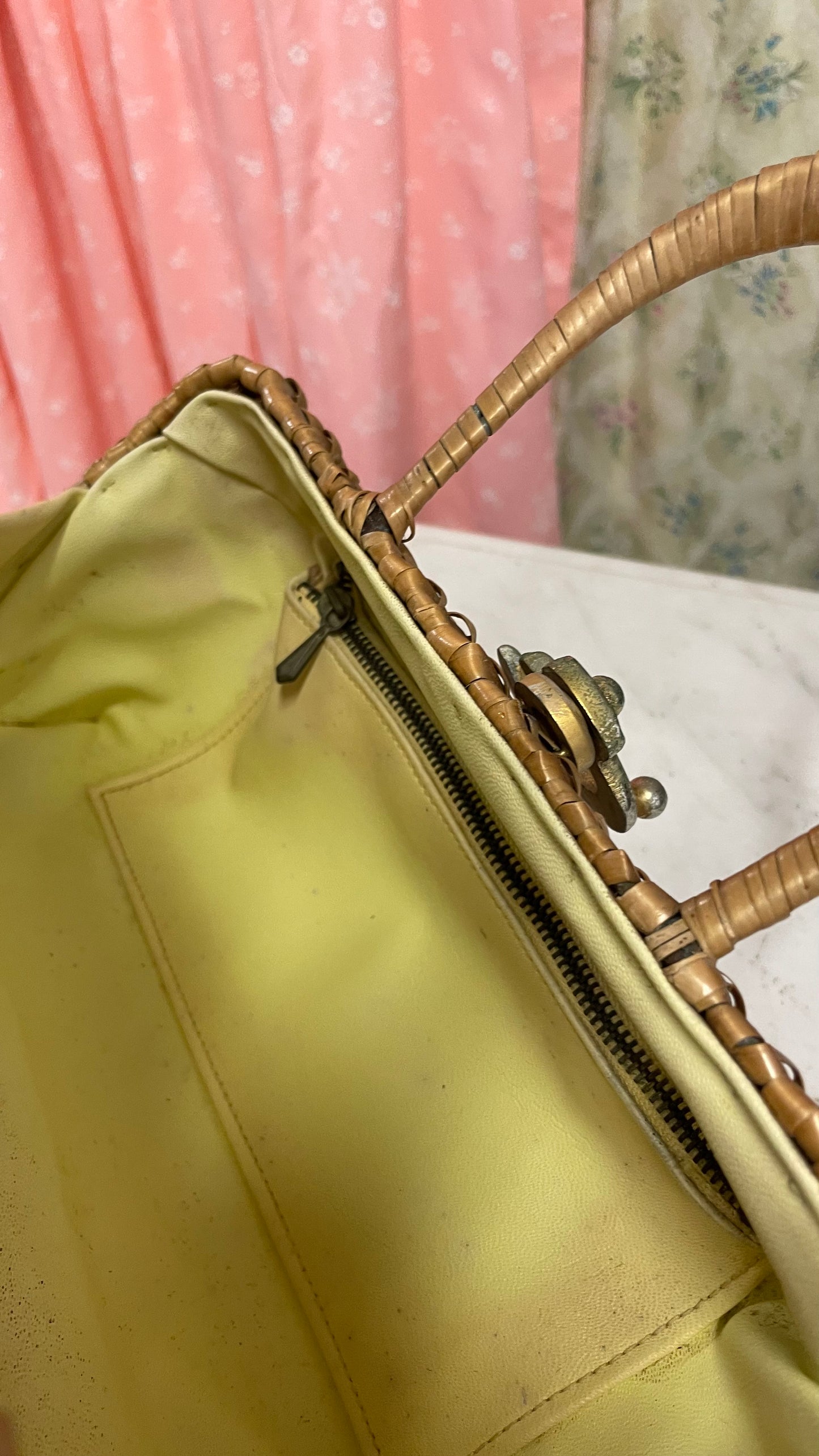 Borsa in midollino primi anni 50