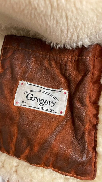 Montone primi 90s shearling - scamosciato  tg.48/50