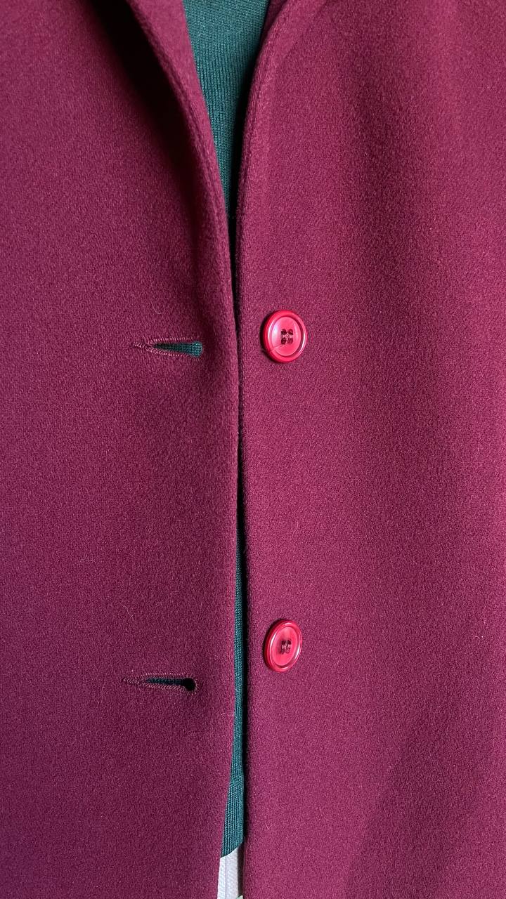 Blazer anni 80 vintage in Cashmere bordeaux tg.48/50