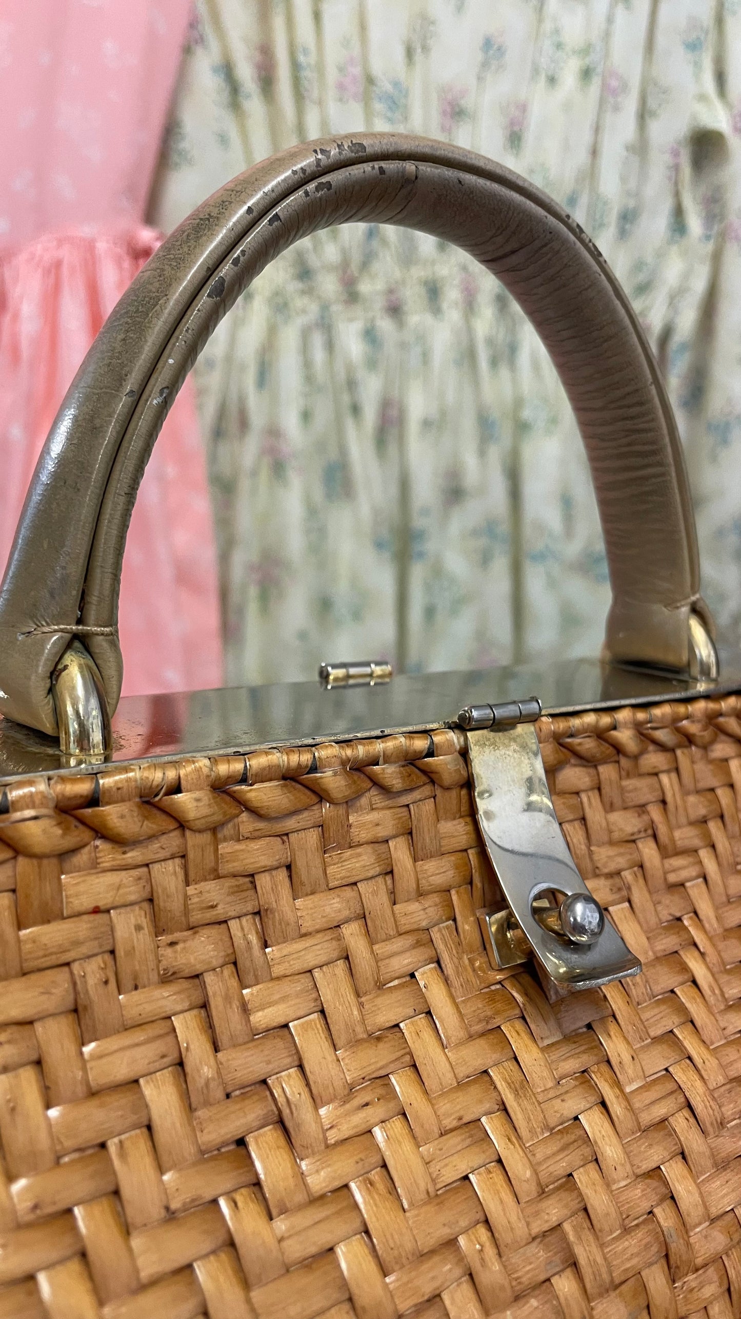 Borsa in midollino anni 50/60