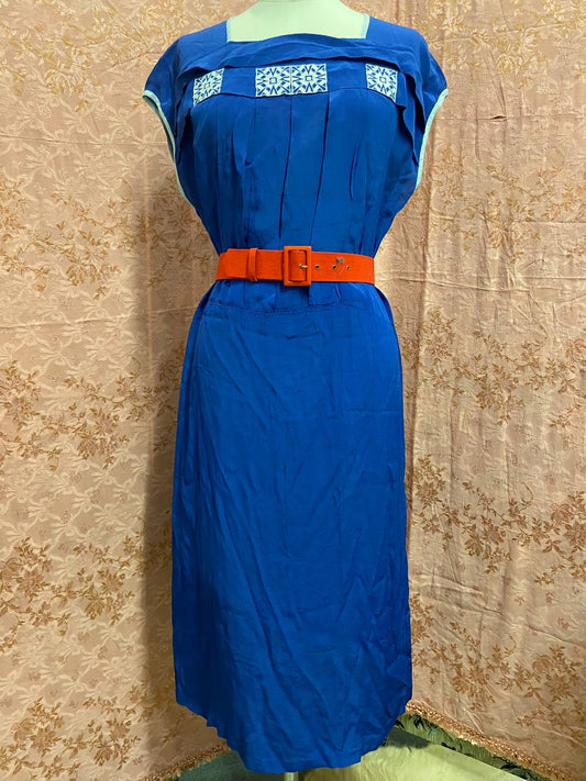Abito 80s does 20s - seta blu tg.52