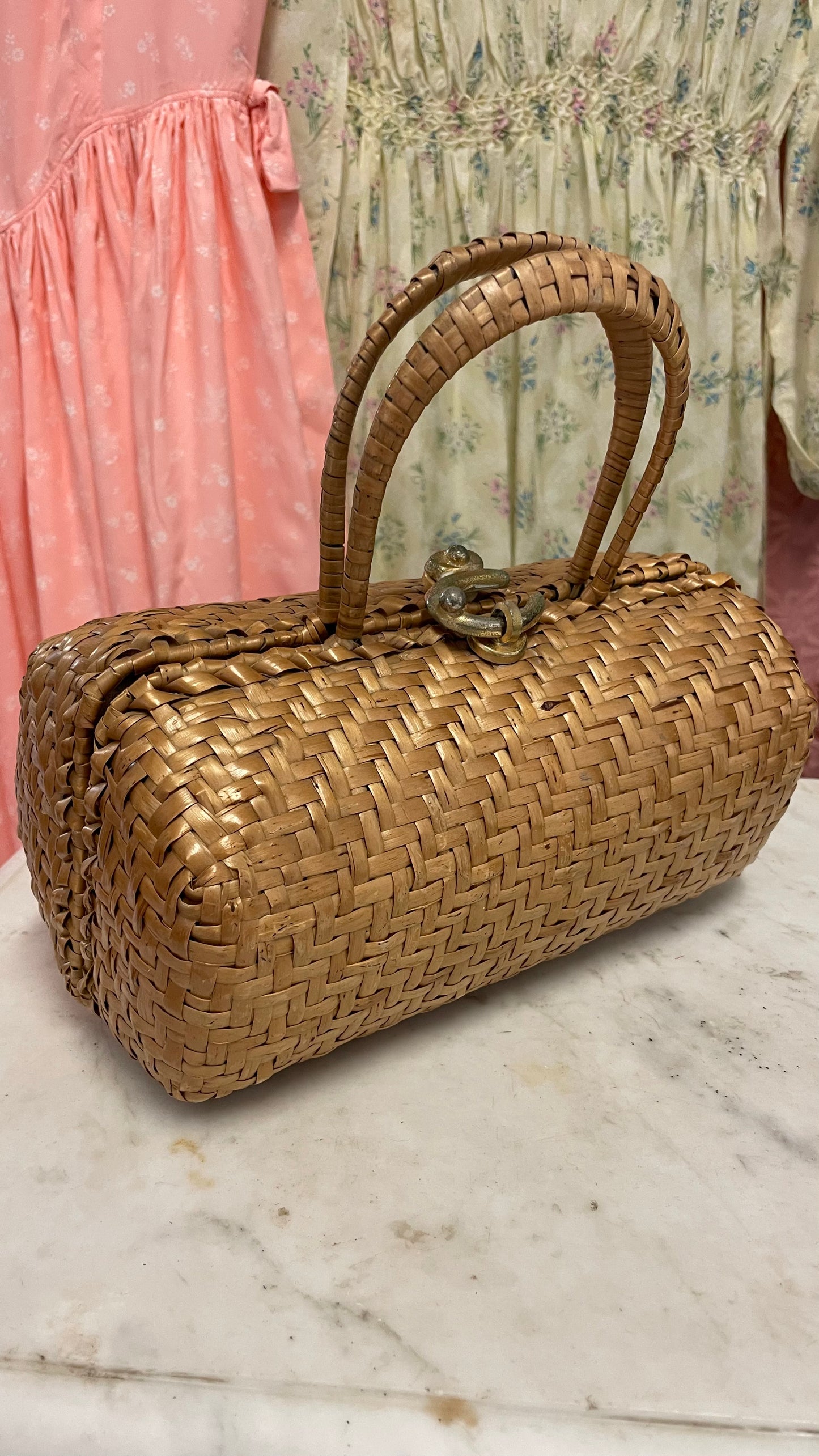 Borsa in midollino primi anni 50