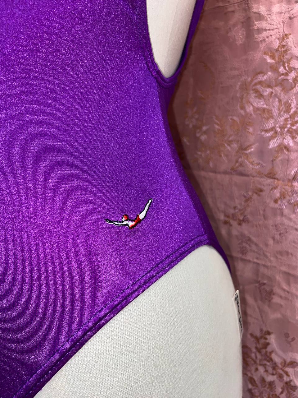 Costume intero viola Jantzen, tg 48, deadstock 1990s
