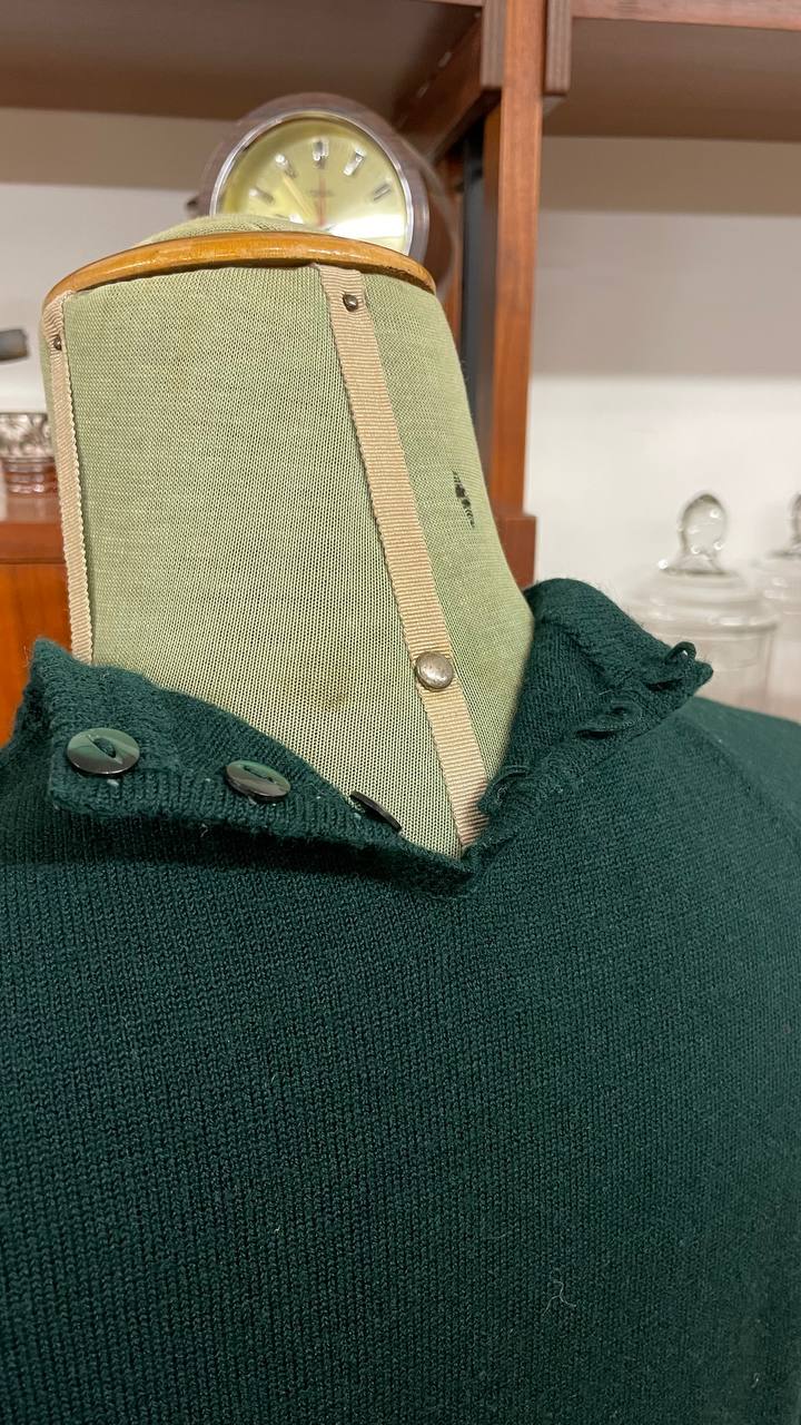 Twin Set anni 60 in lana verde scuro - tg.46