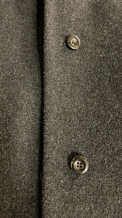 Cappotto lungo anni 80 in misto lana col.antracite - over