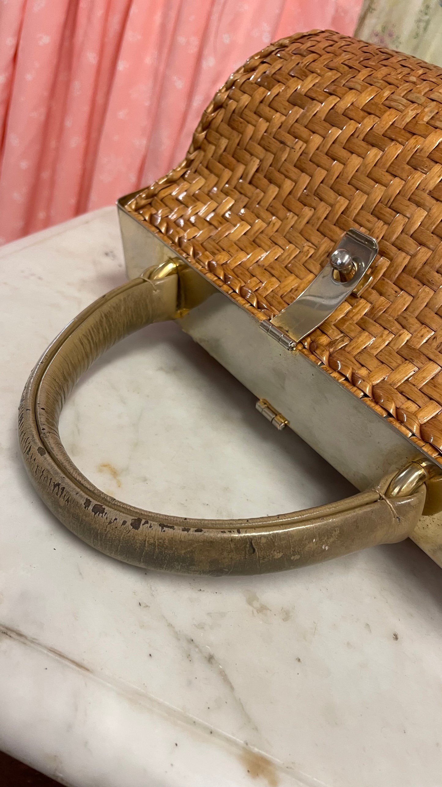 Borsa in midollino anni 50/60