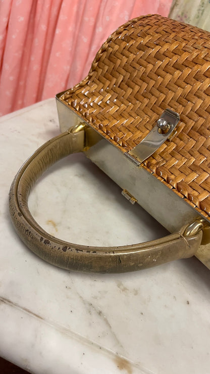 Borsa in midollino anni 50/60