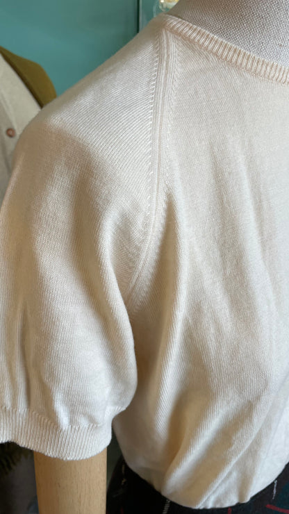 Maglioncino panna in lana anni 50