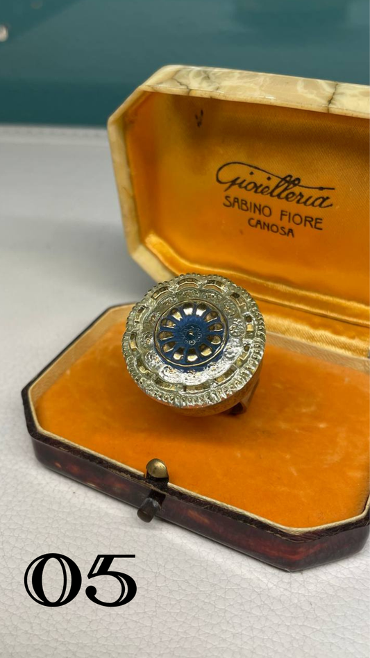 Anello con bottone anni 20/30 cecoslovacco - nr.05