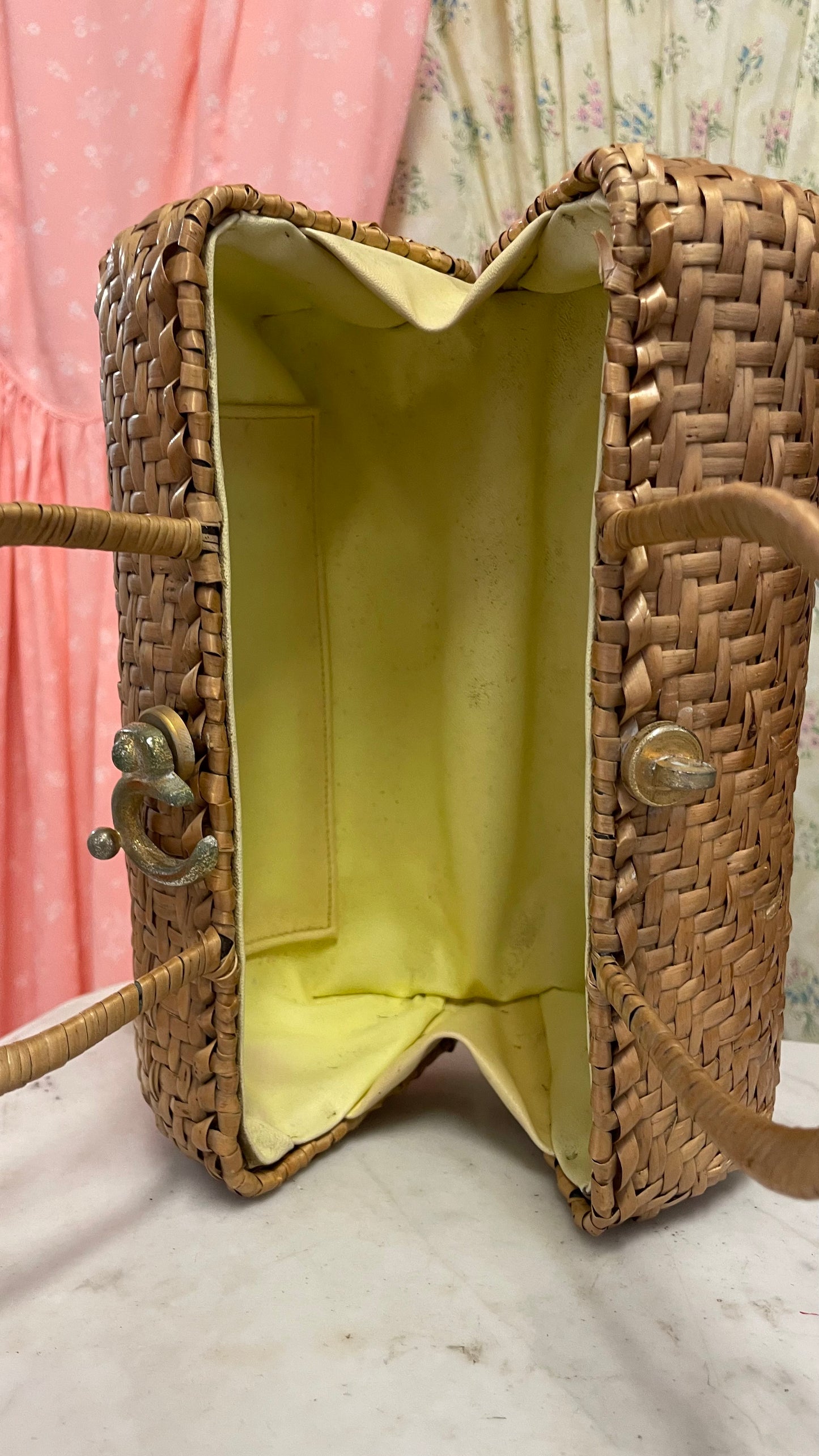 Borsa in midollino primi anni 50