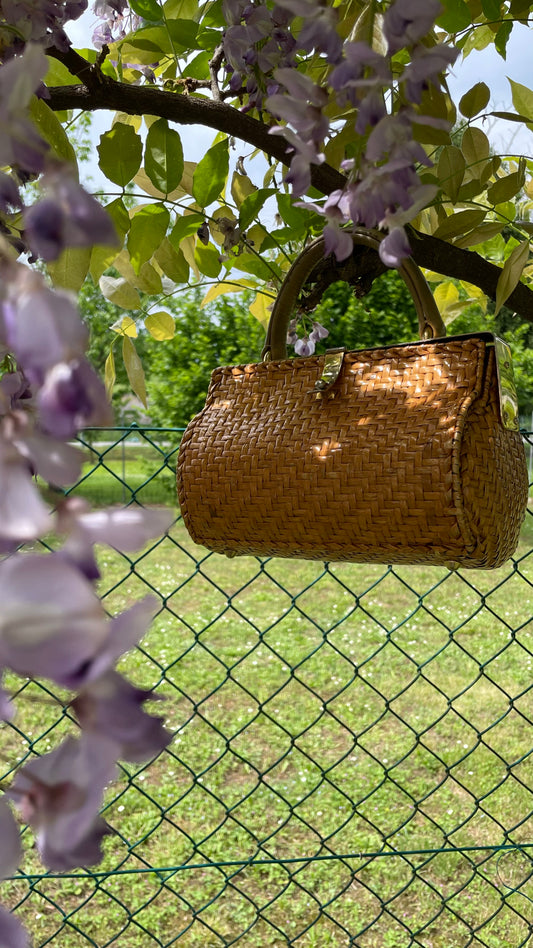 Borsa in midollino anni 50/60
