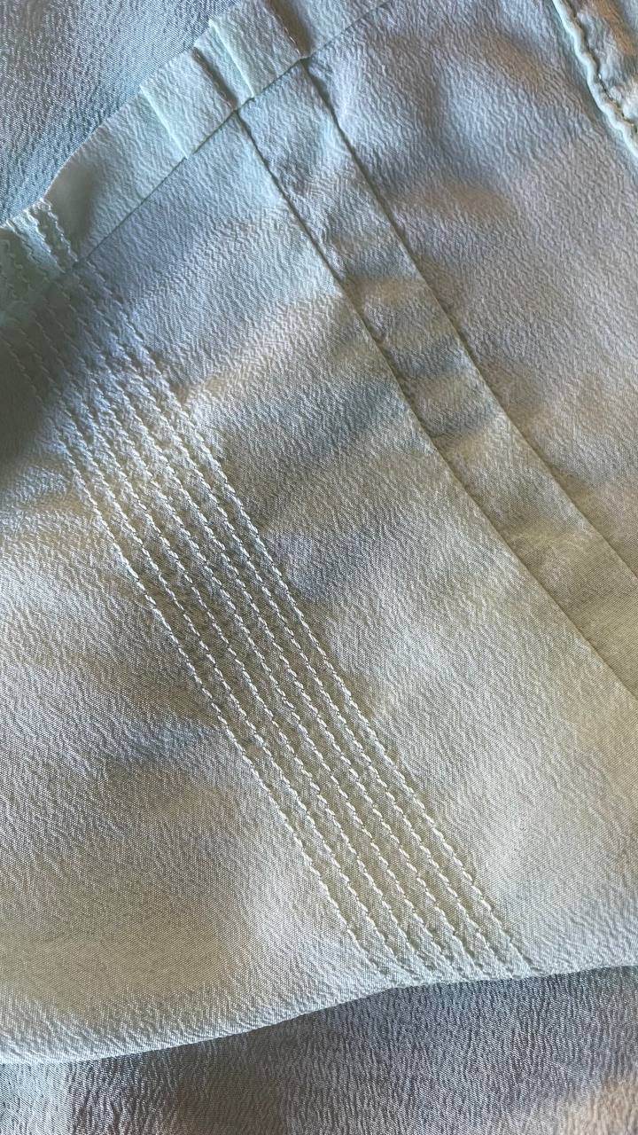 Camicia 100% seta verde pastello tg.S/M