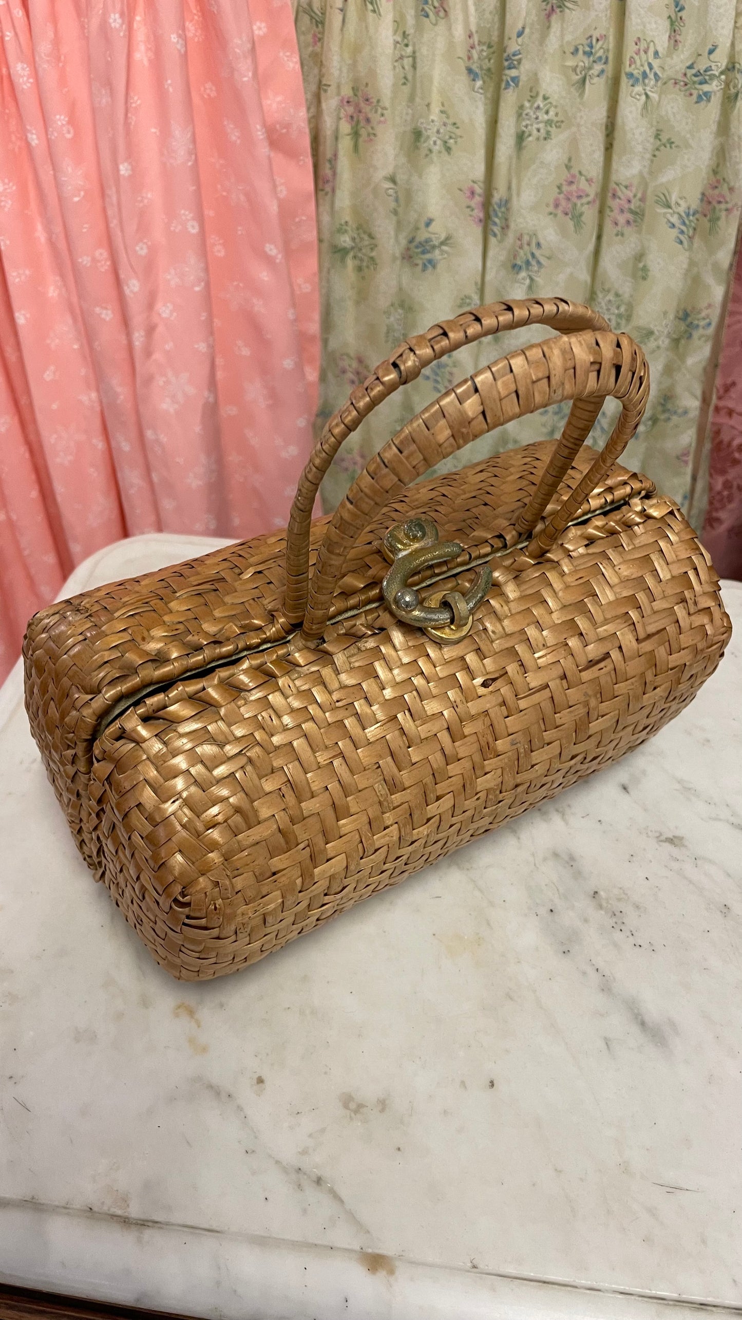 Borsa in midollino primi anni 50